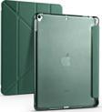Apple iPad Pro 10.5 Kılıf Yatay ve Dikey Standlı Uyku Modlu Kalemlikli Trifold Arkası Silikon Kılıf 