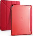 Apple iPad Pro 10.5 Kılıf Yatay ve Dikey Standlı Uyku Modlu Kalemlikli Trifold Arkası Silikon Kılıf 