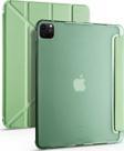 Apple iPad Pro 12.9 6.Nesil 2022 M2 Kılıf Yatay ve Dikey Standlı Uyku Modlu Kalemlikli Trifold Arkası Silikon Kılıf