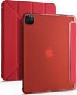 Apple iPad Pro 12.9 6.Nesil 2022 M2 Kılıf Yatay ve Dikey Standlı Uyku Modlu Kalemlikli Trifold Arkası Silikon Kılıf