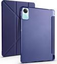 Huawei MatePad SE 10.4 Kılıf Yatay ve Dikey Standlı Uyku Modlu Kalemlikli Trifold Arkası Silikon Kılıf