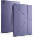 Samsung Galaxy Tab A9 Plus Kılıf Yatay ve Dikey Standlı Uyku Modlu Kalemlikli Trifold Arkası Silikon Tablet Kılıfı 