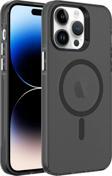 Apple iPhone 14 Pro Kılıf Zore Magsafe Şarj Özellikli Buzlu Transparan C-Pro Sert Kapak