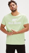 Bad Bear Tee Yeşil Logo Baskılı Erkek Tişört