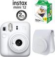 Instax Mini 12 Beyaz Fotoğraf Makinesi 20'li Film Ve Çantalı Seti 99