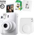 Instax Mini 12 Beyaz Fotoğraf Makinesi 20Li Film Ve Pvc Albümlü Çantalı Seti 1