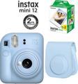 Fujifilm Instax Mini 12 Mavi Fotoğraf Makinesi 20'li Film Ve Çantalı Seti 99