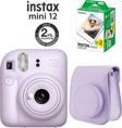 Fujifilm Instax Mini 12 Mor Fotoğraf Makinesi 20'li Film Ve Çantalı Hediye Seti 99