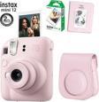 Fujifilm Instax Mini 12 Pembe Fotoğraf Makinesi 10Lu Film Ve Pvc Albümlü Çantalı Seti 2