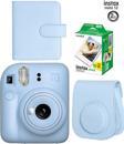 Instax Mini 12 Mavi Fotoğraf Makinesi Ve Albümlü Çantalı Seti 88