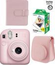Fujifilm Mini 12 Pembe Fotoğraf Makinesi Ve Albümlü Çantalı Seti 88
