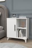 Enda Home Kommen Tek Kapaklı 2 Açık Bölmeli Komodin