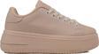Trend Adımlar Kahverengi Düz Kalın Taban Bağcıklı Kadın Sneaker