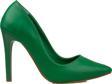 Trend Adımlar Yeşil Kadın İnce Topuklu Sivri Burun Stiletto