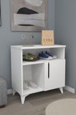 Enda Home 3 Bölmeli Kapaklı Ayakkabılık Dolabı