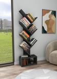 Enda Home Erine 8 Raflı Zikzak Kitaplık Antrasit