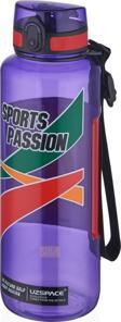 Uzspace 1200ml Büyük Boy Sports Passion Kayma Yapmayan Tutma Bölmeli Tritan Su Matarası