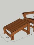 Mandu Adirondack Ayak Uzatma Standı