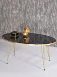 Gold Falez Orta Sehpa Elips Gold Bendir Tel
