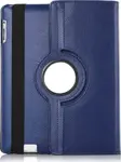 Apple iPad Mini 2 Kılıf 360 Derece Dönerli Yatay ve Dikey Standlı Deri Kılıf + 9H Nano Ekran Koruyucu
