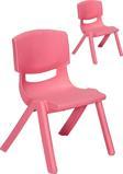 Sandalie Junior 2 Adet Ergonomik Konforlu Anaokulu Kreş Çocuk Sandalyesi - Pembe