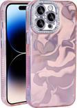 Apple iPhone 15 Pro Max Kılıf Airbagli Parlak Taş Detay Tasarımlı Zore Esila Kapak
