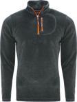 Genius Store Erkek Polar Renkli Yarım Fermuarlı Cepli Tactical Flecee Füme 2Xl