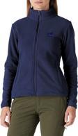 Genius Store Genıus Kadın Tam Fermuarlı Kalın Outdoor Polar Ceket Renkli-Tam Lacivert 2Xl