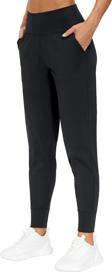 Genius Store Kadın Yüksek Bel Yoga Koşu Egzersiz Joggers Hafif Eşofman Altı Joger-Eşofman Siyah M