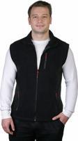 Genius Store Erkek Polar Yelek Tam Femuarlı Outdoor Spor Yelek 3 Cepli 8 Renk Siyah M