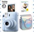 Instax mini 12 Mavi  Fotoğraf Makinesi-20'li Film ve Parlak Kılıf Seti