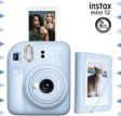 Instax mini 12 Mavi Fotoğraf Makinesi ve 28'li Mini Albüm Seti
