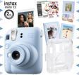 Instax mini 12 Mavi Fotoğraf Makinesi-30'lu Film-Albüm-Mandal-Çerçeve ve Kılıf Mega Set 3