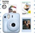 Instax mini 12 Mavi Fotoğraf Makinesi-Çerçeve ve 20'li mini Film Seti