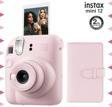 Instax mini 12 Pembe Fotoğraf Makinesi ve 96'lı Laporta Albüm Seti