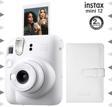 Instax mini 12 Beyaz Fotoğraf Makinesi ve 96'lı Laporta Albüm Seti