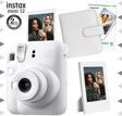 Instax mini 12 Beyaz Fotoğraf Makinesi-10'lu Film-Çerçeve ve Kare Albüm Seti