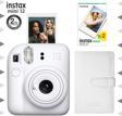 Instax mini 12 Beyaz Fotoğraf Makinesi-20'li Film ve Laporta Albüm Seti