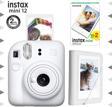 Instax mini 12 Beyaz Fotoğraf Makinesi-20'li Film ve Mini Albüm Seti