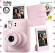 Instax mini 12 Pembe Fotoğraf Makinesi-20'li Film-Çerçeve ve Kare Albüm Seti