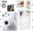 Instax mini 12 Beyaz Fotoğraf Makinesi-30'lu Film-Albüm-Mandal-Çerçeve ve Kılıf Mega Set 2