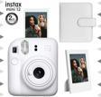 Instax mini 12 Beyaz Fotoğraf Makinesi-Çerçeve ve 64'lü Kare Albüm Seti