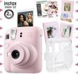 Instax mini 12 Pembe Fotoğraf Makinesi-30'lu Film-Albüm-Mandal-Çerçeve ve Kılıf Mega Set 3