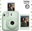 Instax mini 12 Yeşil Fotoğraf Makinesi ve Fotoğraf Çerçeve Seti