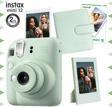 Instax mini 12 Yeşil Fotoğraf Makinesi-10'lu Film-Çerçeve ve Kare Albüm Seti