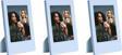 Instax Mini Film Uyumlu Mavi 3'lü Klasik Fotoğraf Çerçeve Seti