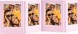 Instax Mini Film Uyumlu Pembe 4'lü Mıknatıslı Fotoğraf Çerçeve Seti