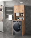 Sivas Gözde Mobilya Çamaşır Makinesi Üstü Banyo Dolabı Rafı Kapaklı