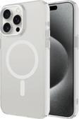 Apple iPhone 14 Pro Max Kılıf Zore Magsafe Şarj Özellikli Buzlu Transparan C-Pro Sert Kapak