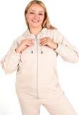 Koza Butik Kadın Büyük Beden Lastikli Eşofman Takımı 8044-24 Taş 3XL